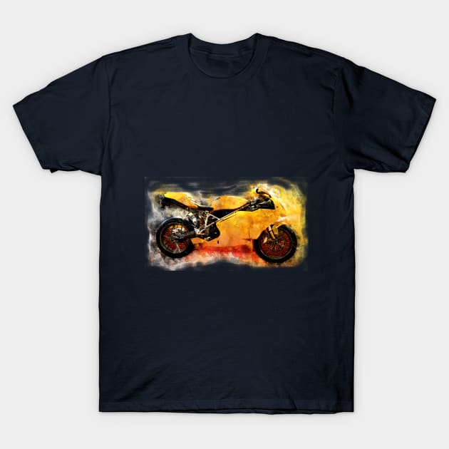 Yellow motorcycle T-Shirt by MSB